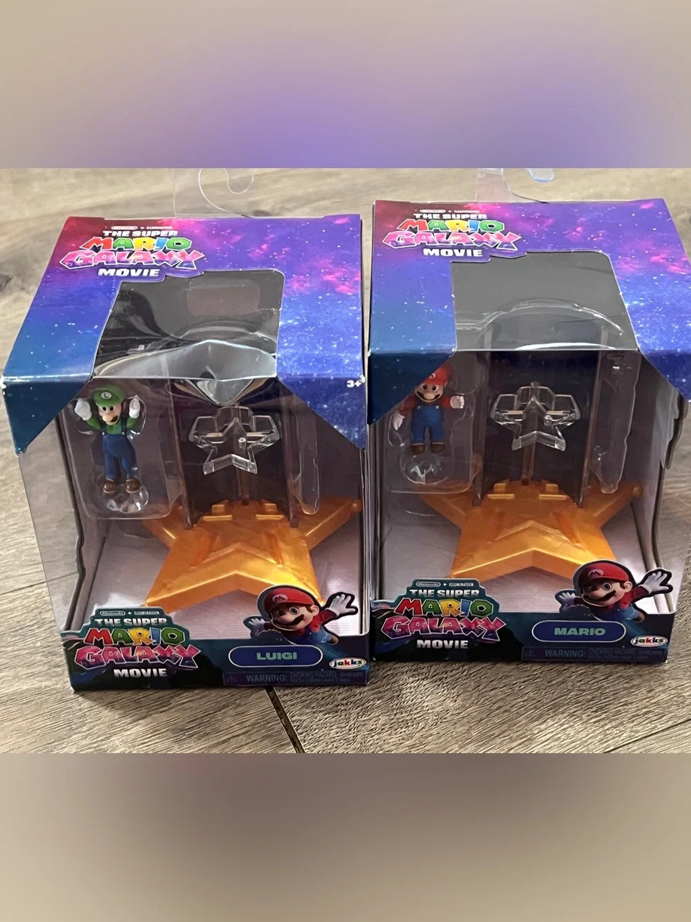 Super Mario Galaxy Movie Mario & Luigi Figures New